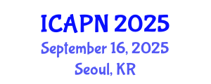 International Conference on Ageing, Psychology and Neuroscience (ICAPN) September 16, 2025 - Seoul, Republic of Korea