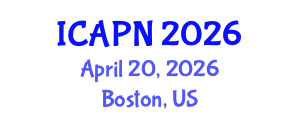 International Conference on Ageing, Psychology and Neuroscience (ICAPN) April 20, 2026 - Boston, United States International Conference on Ageing, Psychology and Neuroscience (ICAPN) April 20, 2026 - Boston, United States