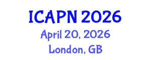International Conference on Ageing, Psychology and Neuroscience (ICAPN) April 20, 2026 - London, United Kingdom International Conference on Ageing, Psychology and Neuroscience (ICAPN) April 20, 2026 - London, United Kingdom