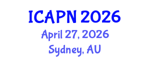 International Conference on Ageing, Psychology and Neuroscience (ICAPN) April 27, 2026 - Sydney, Australia International Conference on Ageing, Psychology and Neuroscience (ICAPN) April 27, 2026 - Sydney, Australia