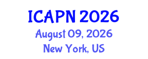 International Conference on Ageing, Psychology and Neuroscience (ICAPN) August 09, 2026 - New York, United States International Conference on Ageing, Psychology and Neuroscience (ICAPN) August 09, 2026 - New York, United States
