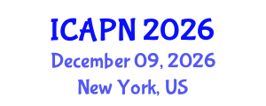 International Conference on Ageing, Psychology and Neuroscience (ICAPN) December 09, 2026 - New York, United States International Conference on Ageing, Psychology and Neuroscience (ICAPN) December 09, 2026 - New York, United States