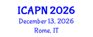 International Conference on Ageing, Psychology and Neuroscience (ICAPN) December 13, 2026 - Rome, Italy International Conference on Ageing, Psychology and Neuroscience (ICAPN) December 13, 2026 - Rome, Italy