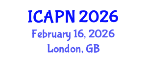 International Conference on Ageing, Psychology and Neuroscience (ICAPN) February 16, 2026 - London, United Kingdom International Conference on Ageing, Psychology and Neuroscience (ICAPN) February 16, 2026 - London, United Kingdom
