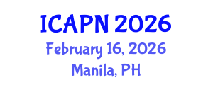 International Conference on Ageing, Psychology and Neuroscience (ICAPN) February 16, 2026 - Manila, Philippines International Conference on Ageing, Psychology and Neuroscience (ICAPN) February 16, 2026 - Manila, Philippines