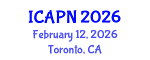 International Conference on Ageing, Psychology and Neuroscience (ICAPN) February 12, 2026 - Toronto, Canada International Conference on Ageing, Psychology and Neuroscience (ICAPN) February 12, 2026 - Toronto, Canada
