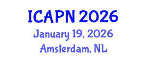 International Conference on Ageing, Psychology and Neuroscience (ICAPN) January 19, 2026 - Amsterdam, Netherlands International Conference on Ageing, Psychology and Neuroscience (ICAPN) January 19, 2026 - Amsterdam, Netherlands