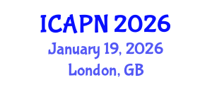 International Conference on Ageing, Psychology and Neuroscience (ICAPN) January 19, 2026 - London, United Kingdom International Conference on Ageing, Psychology and Neuroscience (ICAPN) January 19, 2026 - London, United Kingdom