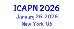 International Conference on Ageing, Psychology and Neuroscience (ICAPN) January 26, 2026 - New York, United States International Conference on Ageing, Psychology and Neuroscience (ICAPN) January 26, 2026 - New York, United States