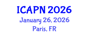 International Conference on Ageing, Psychology and Neuroscience (ICAPN) January 26, 2026 - Paris, France International Conference on Ageing, Psychology and Neuroscience (ICAPN) January 26, 2026 - Paris, France