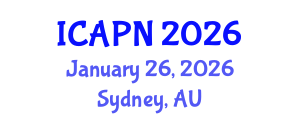 International Conference on Ageing, Psychology and Neuroscience (ICAPN) January 26, 2026 - Sydney, Australia International Conference on Ageing, Psychology and Neuroscience (ICAPN) January 26, 2026 - Sydney, Australia