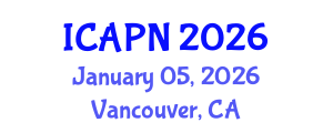 International Conference on Ageing, Psychology and Neuroscience (ICAPN) January 05, 2026 - Vancouver, Canada International Conference on Ageing, Psychology and Neuroscience (ICAPN) January 05, 2026 - Vancouver, Canada