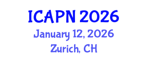 International Conference on Ageing, Psychology and Neuroscience (ICAPN) January 12, 2026 - Zurich, Switzerland International Conference on Ageing, Psychology and Neuroscience (ICAPN) January 12, 2026 - Zurich, Switzerland