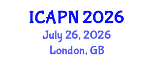 International Conference on Ageing, Psychology and Neuroscience (ICAPN) July 26, 2026 - London, United Kingdom International Conference on Ageing, Psychology and Neuroscience (ICAPN) July 26, 2026 - London, United Kingdom
