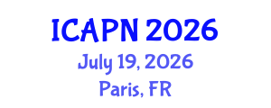 International Conference on Ageing, Psychology and Neuroscience (ICAPN) July 19, 2026 - Paris, France International Conference on Ageing, Psychology and Neuroscience (ICAPN) July 19, 2026 - Paris, France