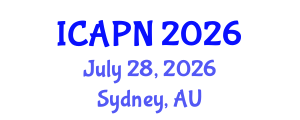 International Conference on Ageing, Psychology and Neuroscience (ICAPN) July 28, 2026 - Sydney, Australia International Conference on Ageing, Psychology and Neuroscience (ICAPN) July 28, 2026 - Sydney, Australia
