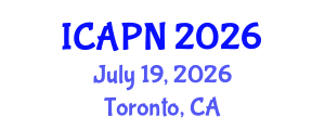 International Conference on Ageing, Psychology and Neuroscience (ICAPN) July 19, 2026 - Toronto, Canada