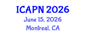 International Conference on Ageing, Psychology and Neuroscience (ICAPN) June 15, 2026 - Montreal, Canada International Conference on Ageing, Psychology and Neuroscience (ICAPN) June 15, 2026 - Montreal, Canada