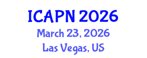 International Conference on Ageing, Psychology and Neuroscience (ICAPN) March 23, 2026 - Las Vegas, United States International Conference on Ageing, Psychology and Neuroscience (ICAPN) March 23, 2026 - Las Vegas, United States
