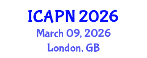 International Conference on Ageing, Psychology and Neuroscience (ICAPN) March 09, 2026 - London, United Kingdom International Conference on Ageing, Psychology and Neuroscience (ICAPN) March 09, 2026 - London, United Kingdom