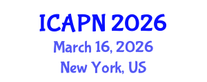 International Conference on Ageing, Psychology and Neuroscience (ICAPN) March 16, 2026 - New York, United States International Conference on Ageing, Psychology and Neuroscience (ICAPN) March 16, 2026 - New York, United States