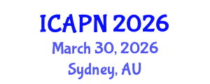 International Conference on Ageing, Psychology and Neuroscience (ICAPN) March 30, 2026 - Sydney, Australia International Conference on Ageing, Psychology and Neuroscience (ICAPN) March 30, 2026 - Sydney, Australia