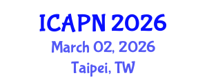 International Conference on Ageing, Psychology and Neuroscience (ICAPN) March 02, 2026 - Taipei, Taiwan International Conference on Ageing, Psychology and Neuroscience (ICAPN) March 02, 2026 - Taipei, Taiwan