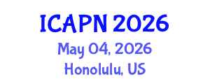 International Conference on Ageing, Psychology and Neuroscience (ICAPN) May 04, 2026 - Honolulu, United States International Conference on Ageing, Psychology and Neuroscience (ICAPN) May 04, 2026 - Honolulu, United States