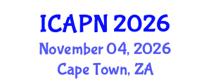 International Conference on Ageing, Psychology and Neuroscience (ICAPN) November 04, 2026 - Cape Town, South Africa International Conference on Ageing, Psychology and Neuroscience (ICAPN) November 04, 2026 - Cape Town, South Africa