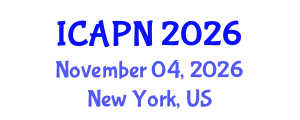 International Conference on Ageing, Psychology and Neuroscience (ICAPN) November 04, 2026 - New York, United States International Conference on Ageing, Psychology and Neuroscience (ICAPN) November 04, 2026 - New York, United States