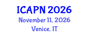 International Conference on Ageing, Psychology and Neuroscience (ICAPN) November 11, 2026 - Venice, Italy International Conference on Ageing, Psychology and Neuroscience (ICAPN) November 11, 2026 - Venice, Italy