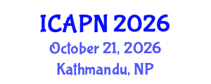 International Conference on Ageing, Psychology and Neuroscience (ICAPN) October 21, 2026 - Kathmandu, Nepal International Conference on Ageing, Psychology and Neuroscience (ICAPN) October 21, 2026 - Kathmandu, Nepal