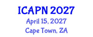 International Conference on Ageing, Psychology and Neuroscience (ICAPN) April 15, 2027 - Cape Town, South Africa International Conference on Ageing, Psychology and Neuroscience (ICAPN) April 15, 2027 - Cape Town, South Africa