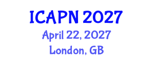 International Conference on Ageing, Psychology and Neuroscience (ICAPN) April 22, 2027 - London, United Kingdom International Conference on Ageing, Psychology and Neuroscience (ICAPN) April 22, 2027 - London, United Kingdom