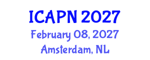 International Conference on Ageing, Psychology and Neuroscience (ICAPN) February 08, 2027 - Amsterdam, Netherlands International Conference on Ageing, Psychology and Neuroscience (ICAPN) February 08, 2027 - Amsterdam, Netherlands