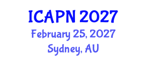 International Conference on Ageing, Psychology and Neuroscience (ICAPN) February 25, 2027 - Sydney, Australia International Conference on Ageing, Psychology and Neuroscience (ICAPN) February 25, 2027 - Sydney, Australia