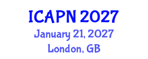 International Conference on Ageing, Psychology and Neuroscience (ICAPN) January 21, 2027 - London, United Kingdom