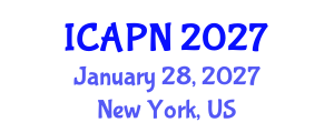 International Conference on Ageing, Psychology and Neuroscience (ICAPN) January 28, 2027 - New York, United States International Conference on Ageing, Psychology and Neuroscience (ICAPN) January 28, 2027 - New York, United States