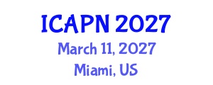 International Conference on Ageing, Psychology and Neuroscience (ICAPN) March 11, 2027 - Miami, United States