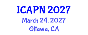 International Conference on Ageing, Psychology and Neuroscience (ICAPN) March 24, 2027 - Ottawa, Canada