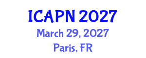 International Conference on Ageing, Psychology and Neuroscience (ICAPN) March 29, 2027 - Paris, France International Conference on Ageing, Psychology and Neuroscience (ICAPN) March 29, 2027 - Paris, France