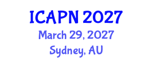 International Conference on Ageing, Psychology and Neuroscience (ICAPN) March 29, 2027 - Sydney, Australia International Conference on Ageing, Psychology and Neuroscience (ICAPN) March 29, 2027 - Sydney, Australia