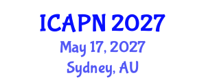 International Conference on Ageing, Psychology and Neuroscience (ICAPN) May 17, 2027 - Sydney, Australia International Conference on Ageing, Psychology and Neuroscience (ICAPN) May 17, 2027 - Sydney, Australia
