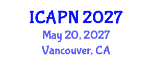 International Conference on Ageing, Psychology and Neuroscience (ICAPN) May 20, 2027 - Vancouver, Canada