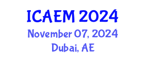 International Conference on Agribusiness Economics and Management (ICAEM) November 07, 2024 - Dubai, United Arab Emirates