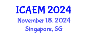 International Conference on Agribusiness Economics and Management (ICAEM) November 18, 2024 - Singapore, Singapore