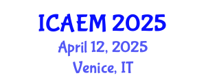 International Conference on Agribusiness Economics and Management (ICAEM) April 12, 2025 - Venice, Italy