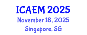 International Conference on Agribusiness Economics and Management (ICAEM) November 18, 2025 - Singapore, Singapore