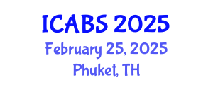 International Conference on Agricultural and Biological Sciences (ICABS) February 25, 2025 - Phuket, Thailand