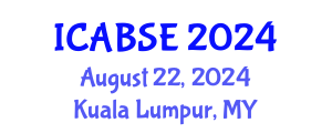 International Conference on Agricultural and Biological Systems Engineering (ICABSE) August 22, 2024 - Kuala Lumpur, Malaysia
